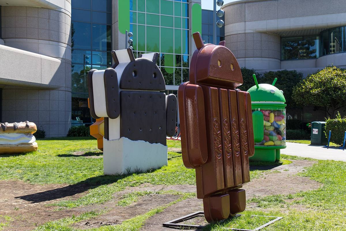 Sochy pojmenované podle verzí Androidu