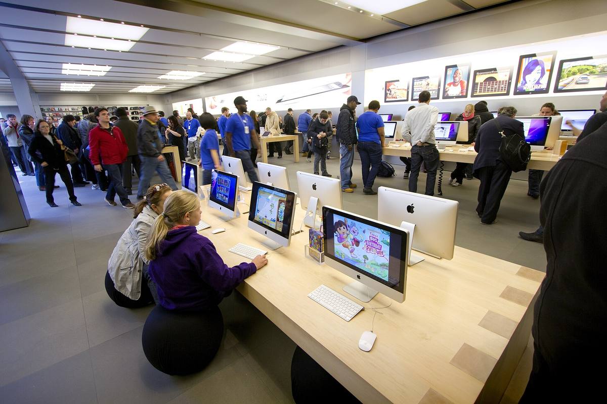 Prodejna Applu na Páté avenue v New Yorku