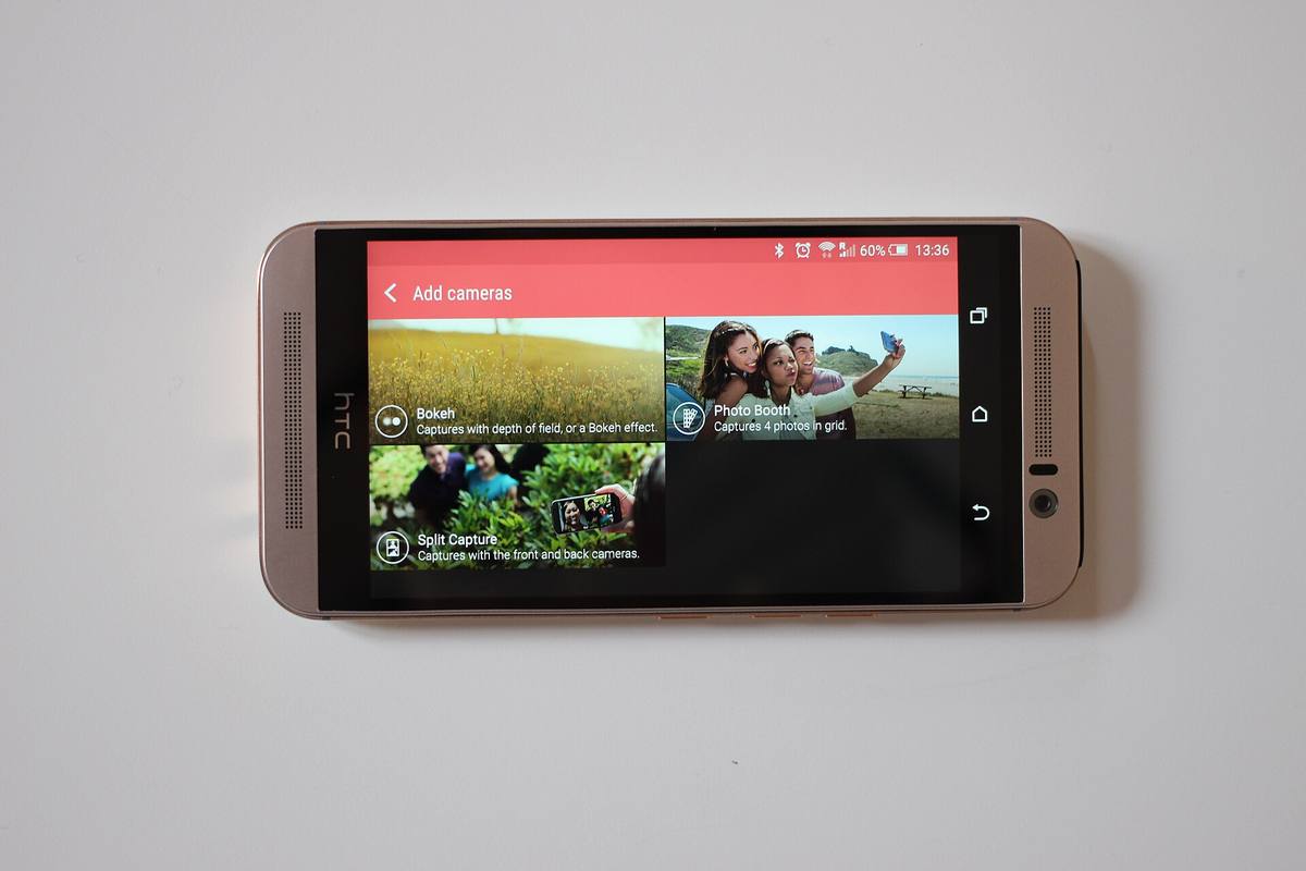 HTC One M9 s nadstavbou Sense 7 na displeji