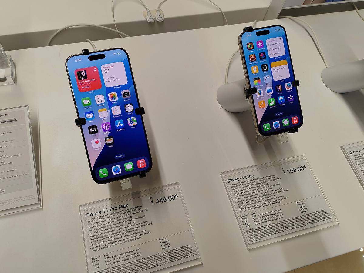 iPhone 16 Pro a iPhone 16 Pro Max